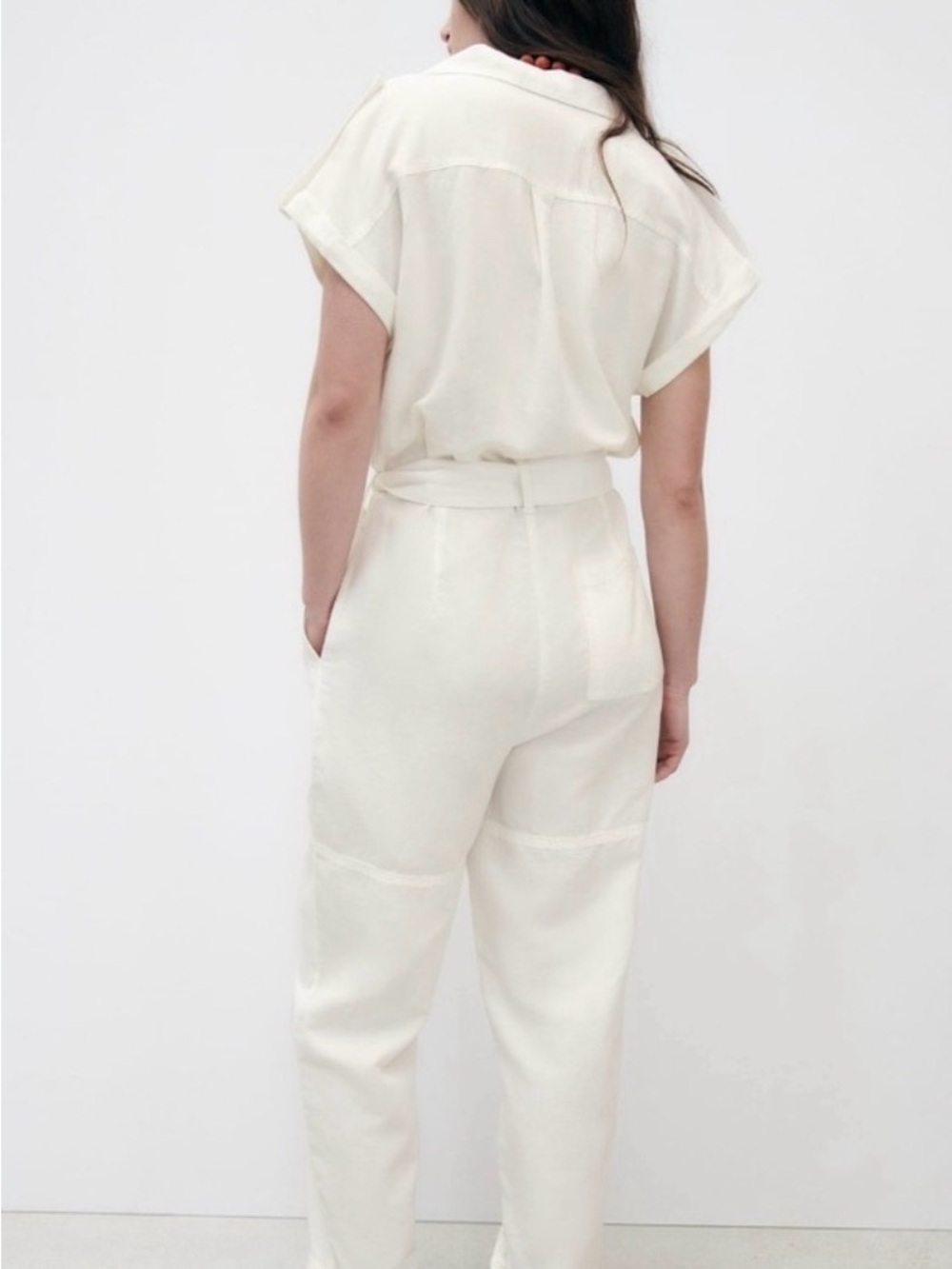 Zara Women’s Utility Jumpsuit with Tie Waist - Picture 5 of 8